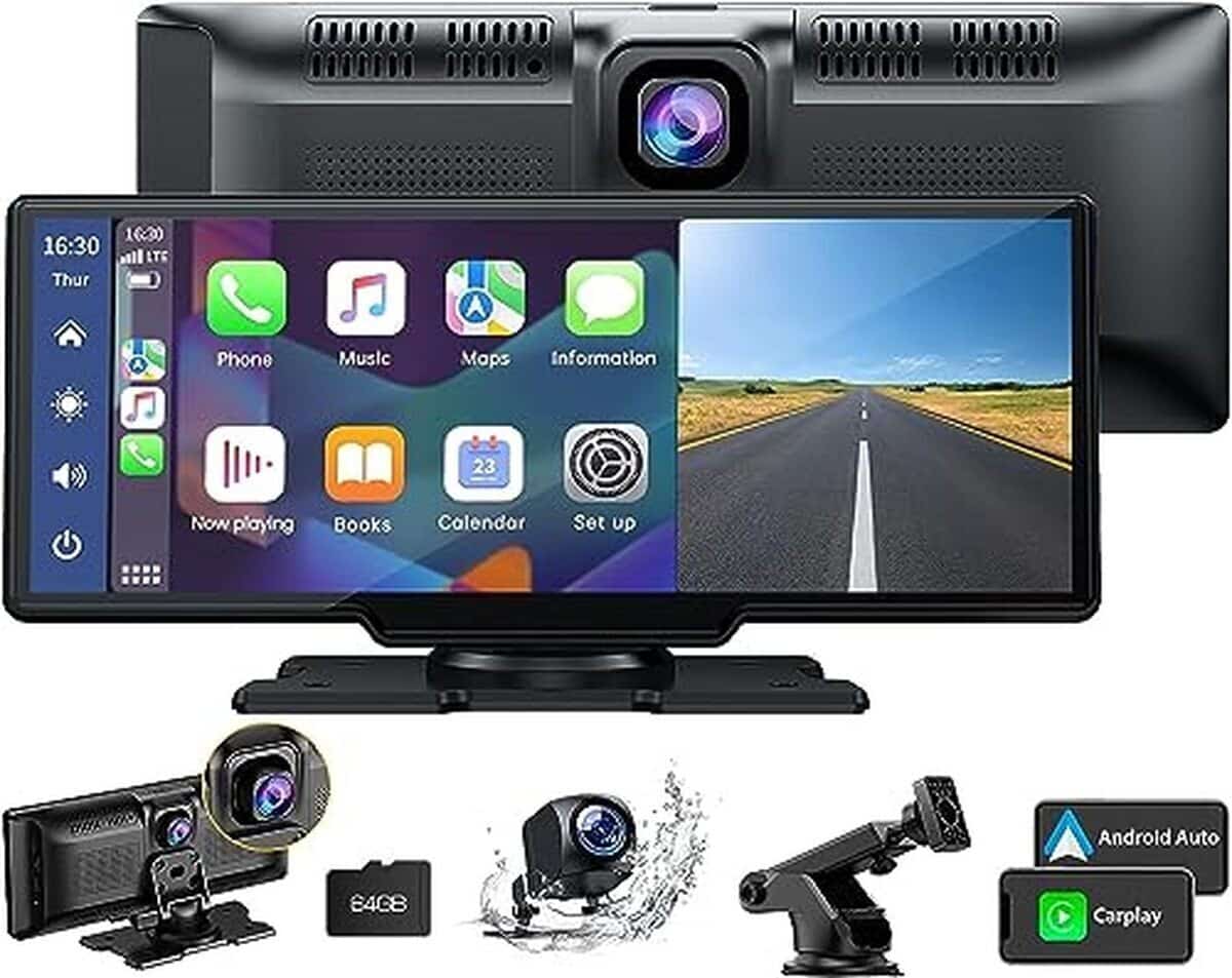 Test du Lamto sans fil : stéréo voiture avec dashcam 2K et écran 9, 26 pouces