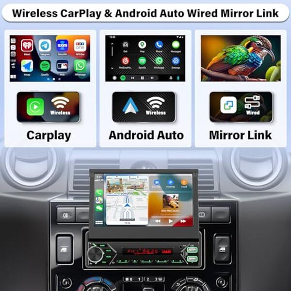 Découvrez notre test détaillé de cet autoradio 1 DIN avec carplay sans fil, android auto et écran tactile rétractable 7 pouces. Connexion Bluetooth et performances en vidéo.