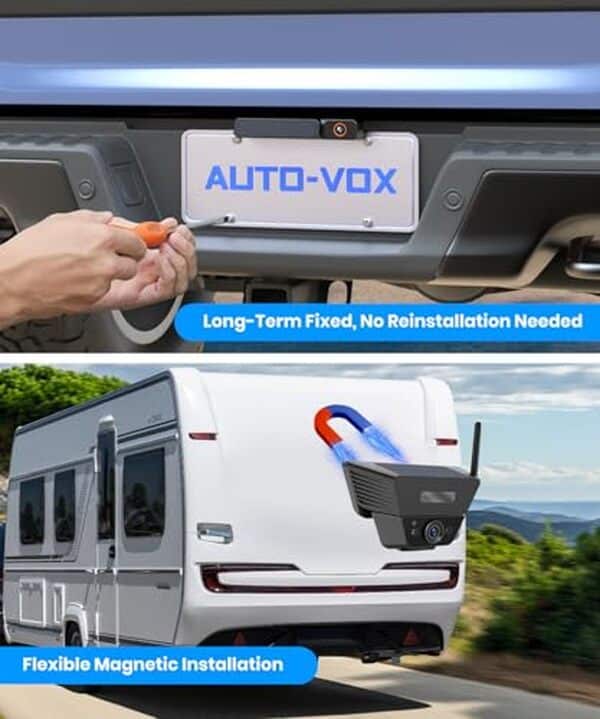Découvrez notre test complet de la caméra de recul sans fil AUTO-VOX à double vue 1080P HD : performances, installation et avis pour camping-car et camion. 