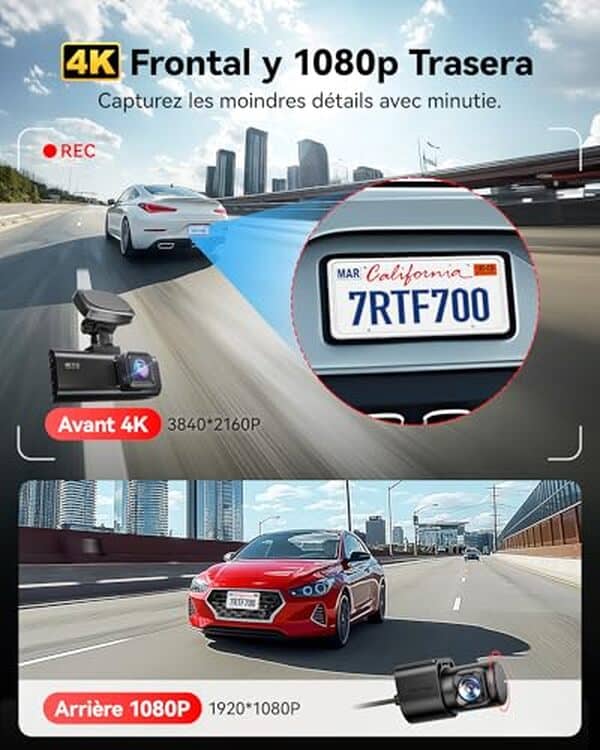 Découvrez notre test complet de la dashcam 4K REDTIGER avec double caméra et WiFi intégré : performances, qualité vidéo et fonctionnalités innovantes.
