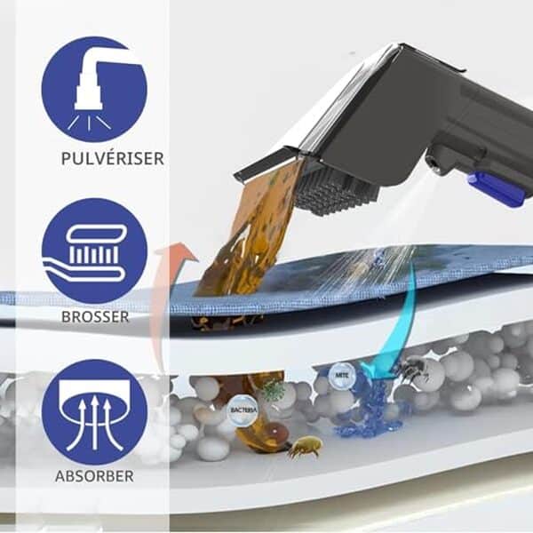 Découvrez notre test détaillé de la shampouineuse Akitas X7 600W : performances, efficacité sur tapis et canapés, avantages et inconvénients du nettoyeur multifonction.