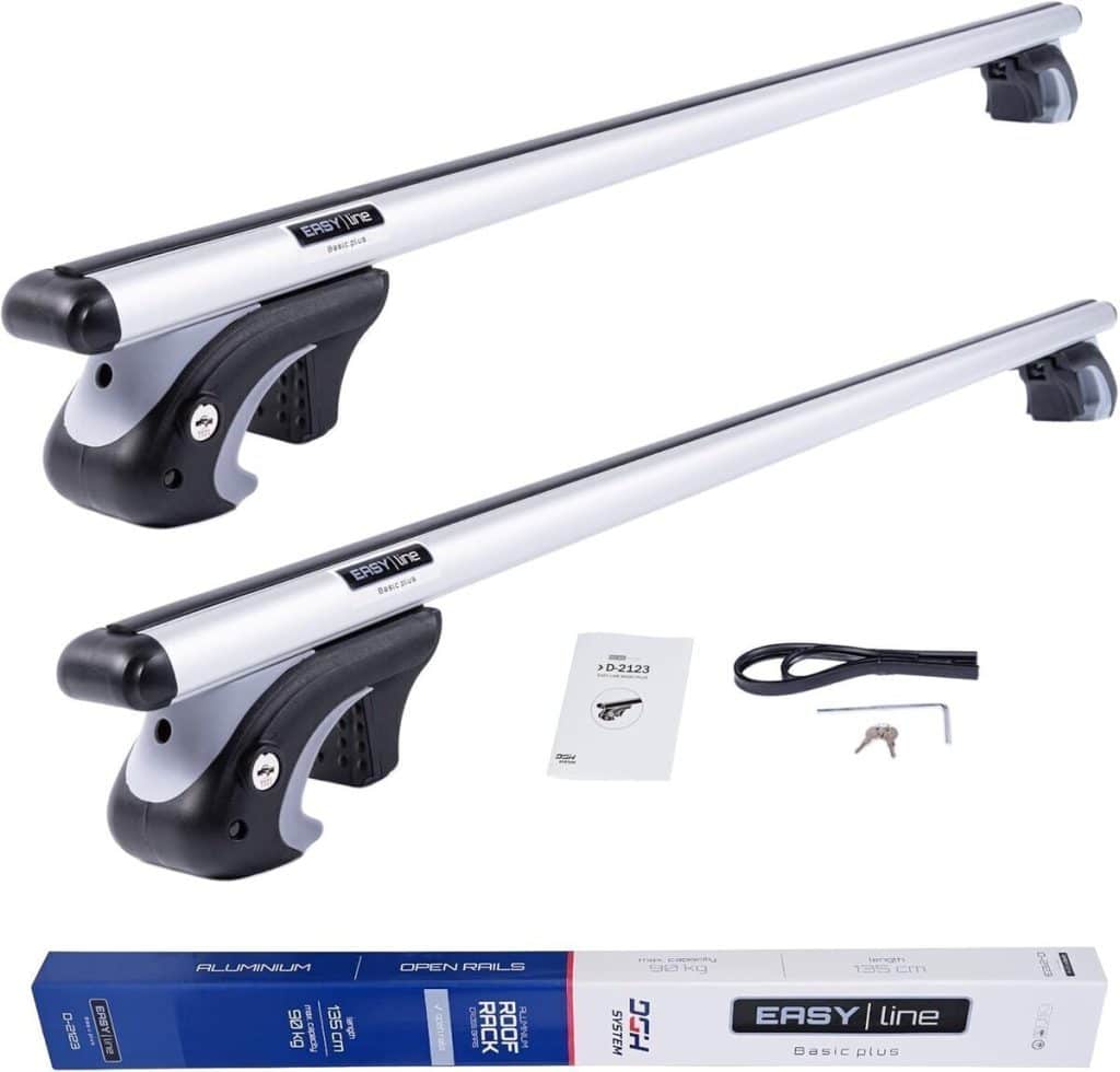 Test des barres de toit DGH System Easy Line Basic Plus 135 cm pour Nissan Qashqai 2026-2026