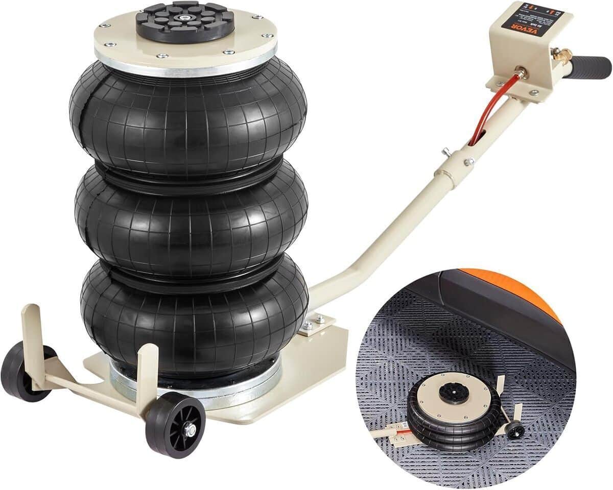 Test du cric pneumatique VEVOR 3 tonnes : levage rapide et facile