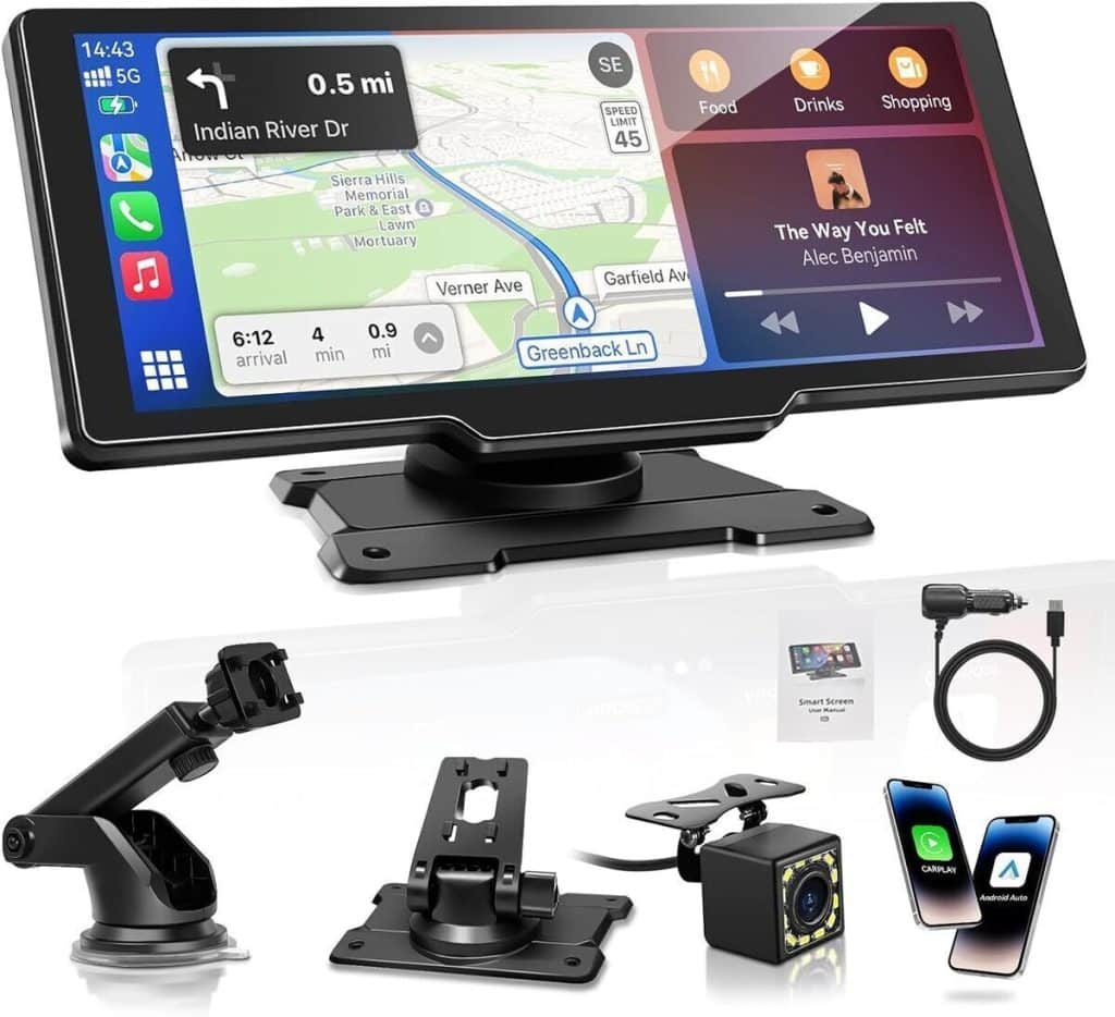 Test : écran Carpeer 10, 26'' pour voiture avec Carplay et Android Auto