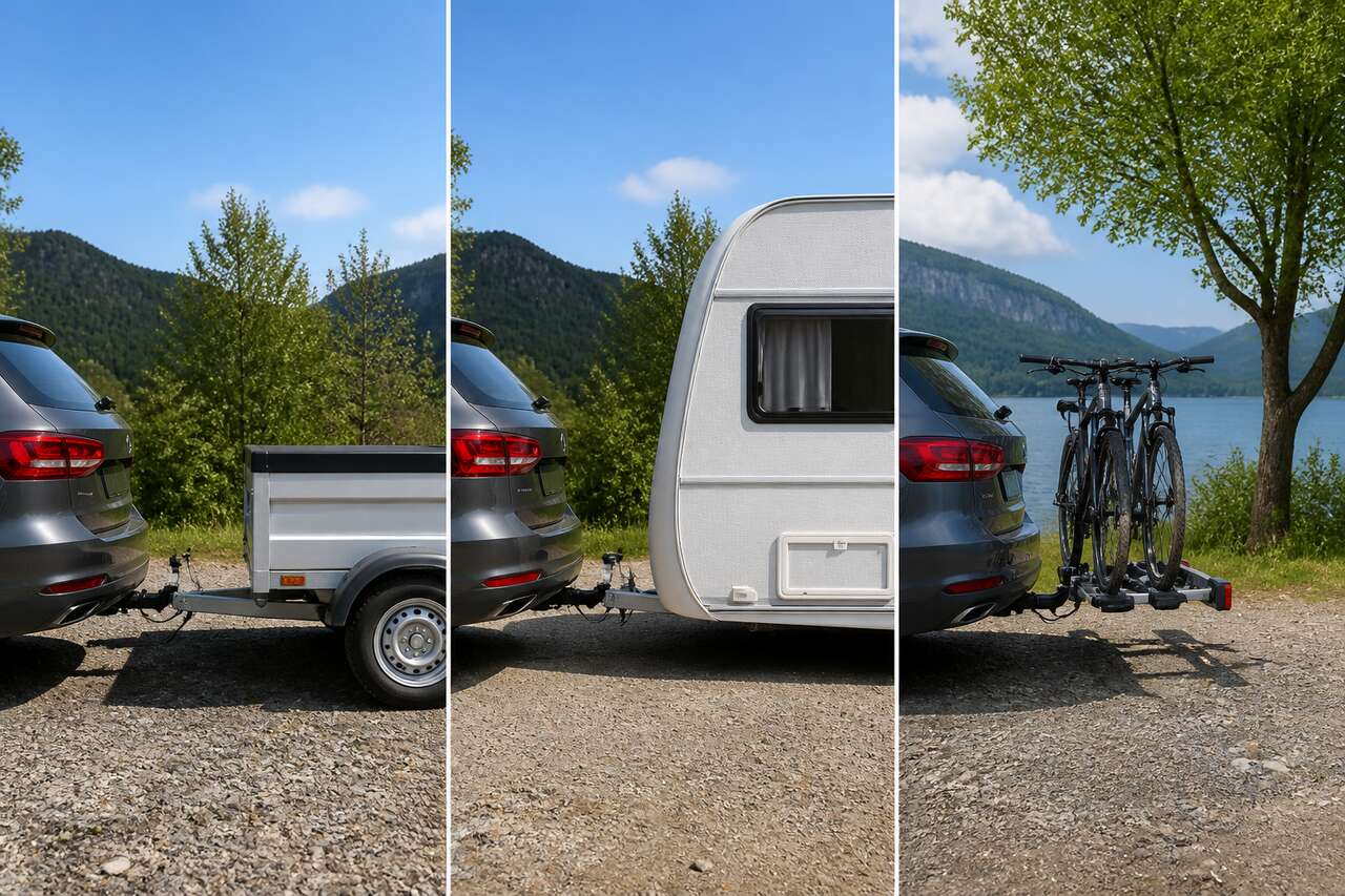 D&eacute;finir l&rsquo;usage: remorque, caravane ou porte-v&eacute;los