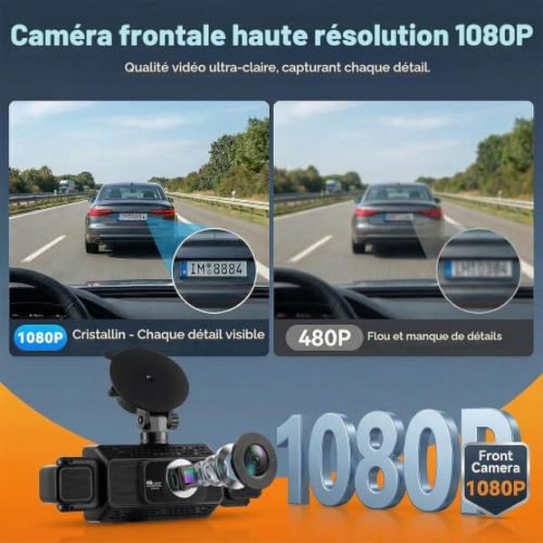 Découvrez notre test complet de la dashcam 4 canaux SIXWIN 1080p avec vision 360° et écran WiFi : performances, qualité vidéo et fonctionnalités détaillées.