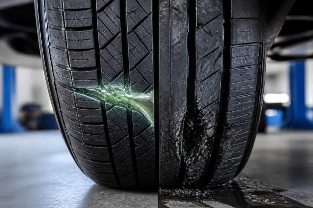 Pneus auto-réparants vs roulage à plat : quelle différence ?