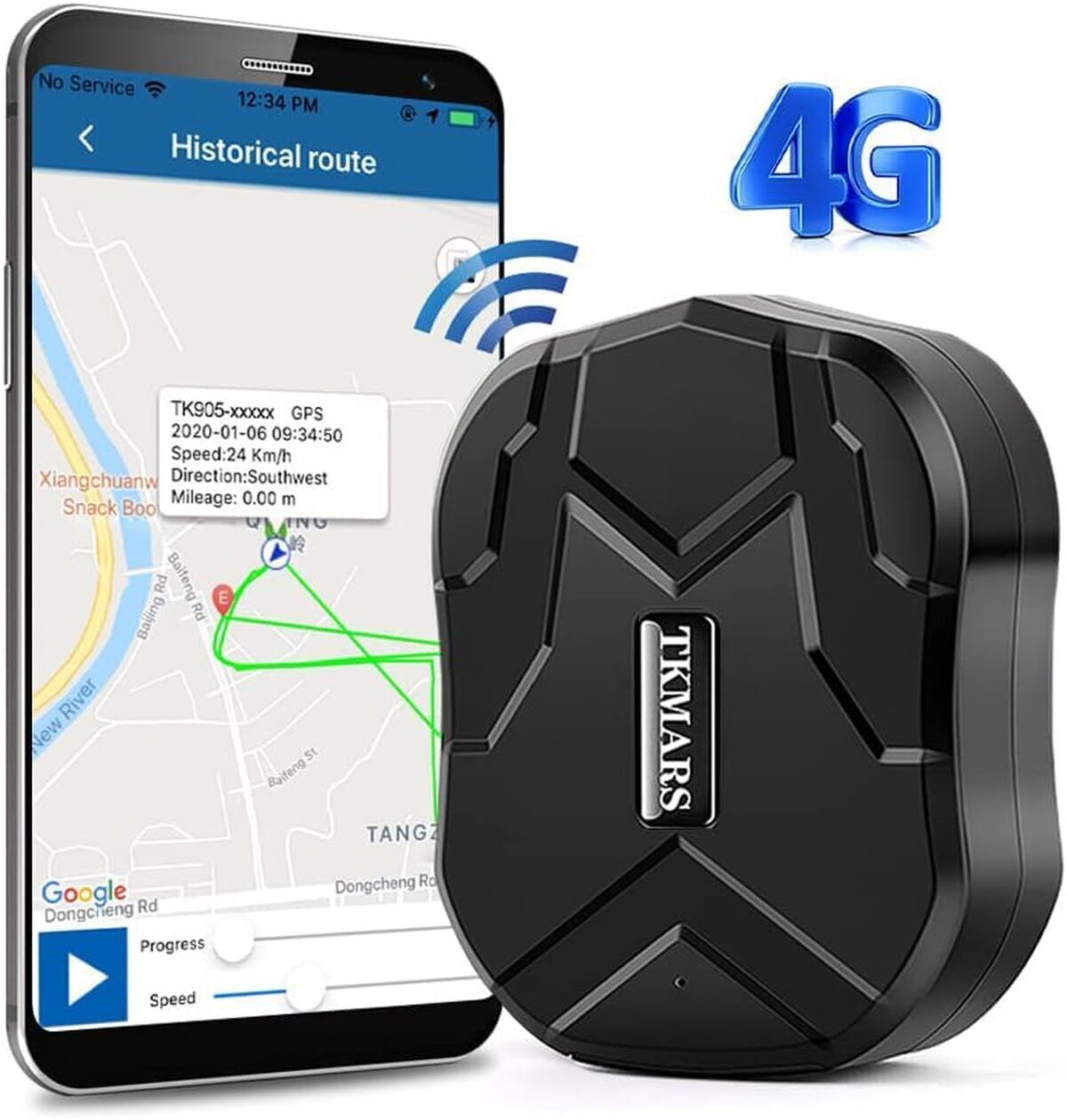 Test traceur GPS TK905B : suivi voiture longue durée 4G