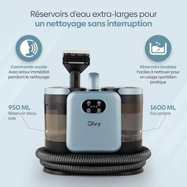 Découvrez notre test détaillé du nettoyeur de tapis Olvy PRO. Efficacité vapeur 1650W, performances et résultats pour un nettoyage en profondeur. 