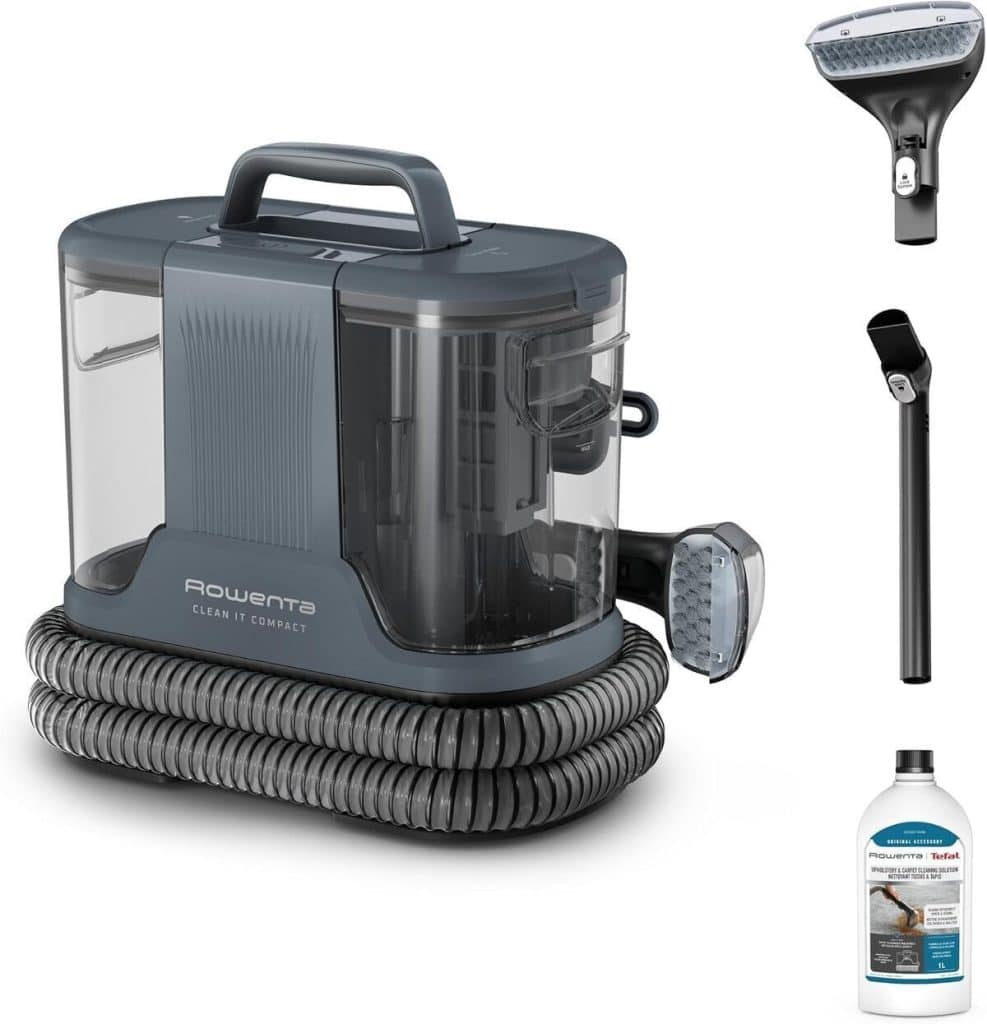 Test de la rowenta clean it compact IN3011F0 : shampouineuse puissante et portable 400W