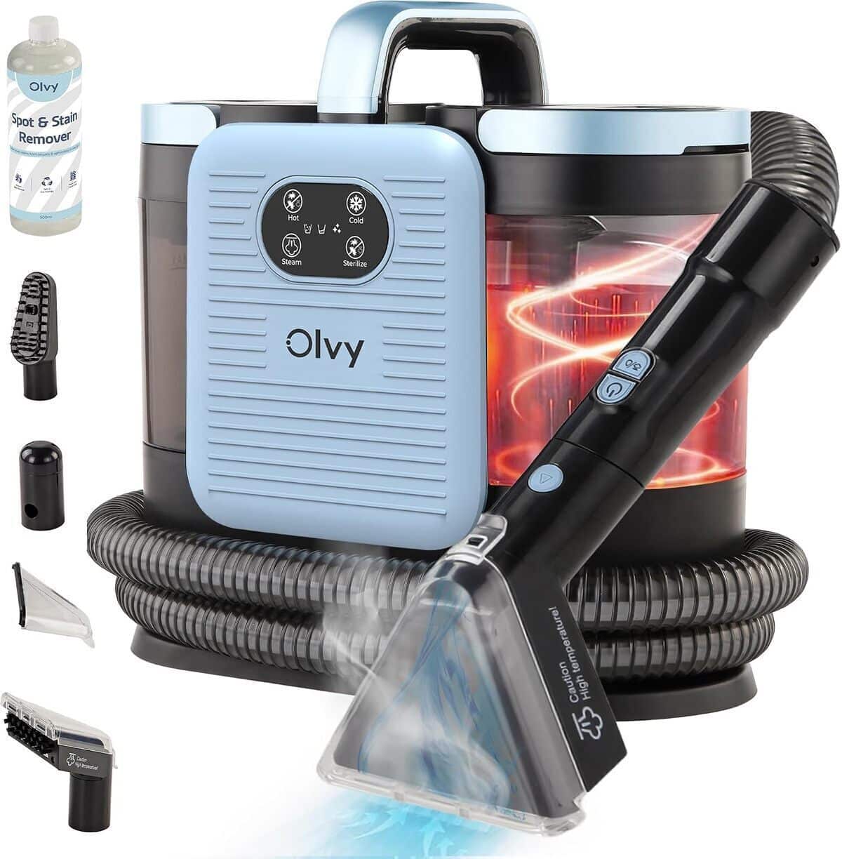 Test du nettoyeur de tapis Olvy PRO : efficacité vapeur à 1650W
